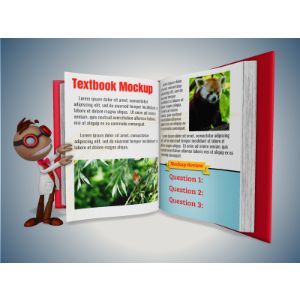 A 3D Scientist Character Turning A Custom Page Clipart with editing tools to customize the design and make it your own.