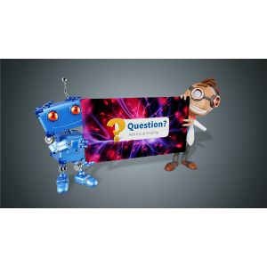 A Data and Robot Hold Sign Clipart with editing tools to customize the design and make it your own.