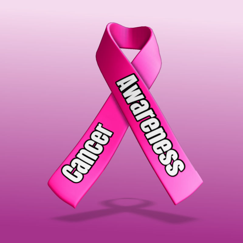 This Presentation Clipart shows a preview of 3D Custom Awareness Ribbon- Customizable Mockup