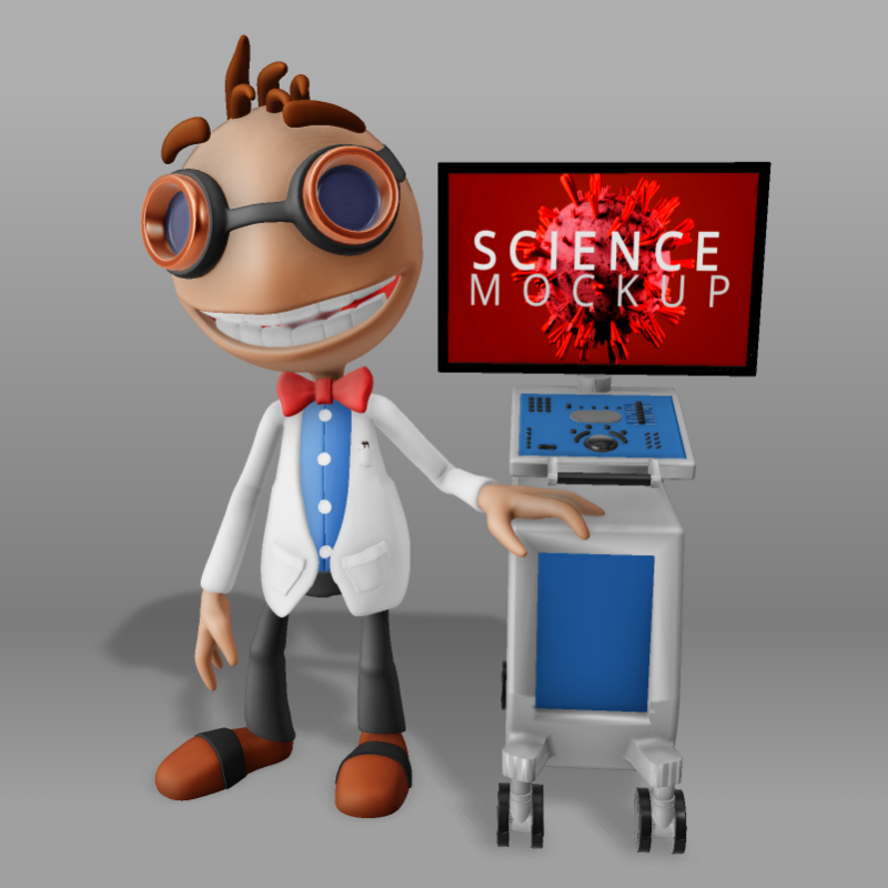 This Presentation Clipart shows a preview of Data Science Device - Customizable Mockup