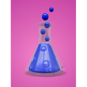 A 3D Chemistry Flask.