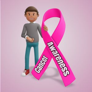 A 3D Male Figure Awareness Ribbon Clipart with editing tools to customize the design and make it your own.