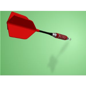 A 3D Horizontal Dart in the Wall.