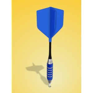 A 3D Vertical Dart in the Wall.