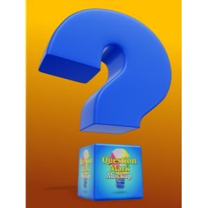 A 3D Question Mark Clipart with editing tools to customize the design and make it your own.