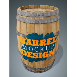 Wooden Barrel Clipart with editing tools to customize the design and make it your own.