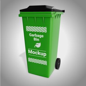 A 3D Garbage Can Clipart with editing tools to customize the design and make it your own.