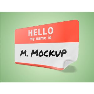 A 3D Name Tag Clipart with editing tools to customize the design and make it your own.