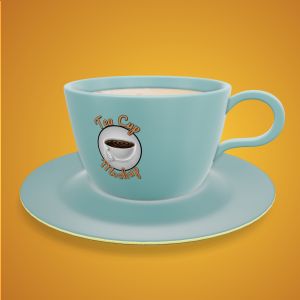 A Tea Cup Clipart with editing tools to customize the design and make it your own.