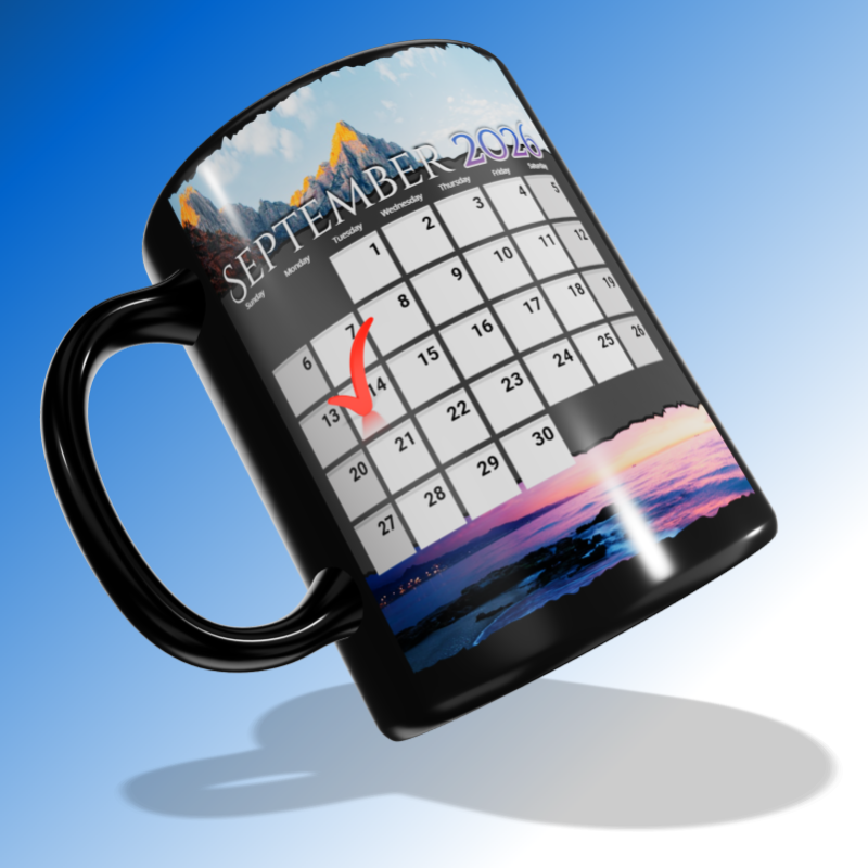 This Presentation Clipart shows a preview of 3D Coffee Mug Clipart - Customizable Mockup