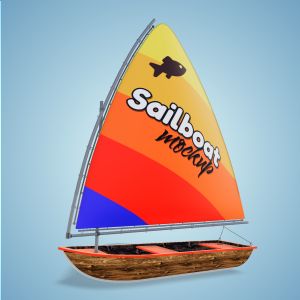 A Sailboat Clipart with editing tools to customize the design and make it your own.