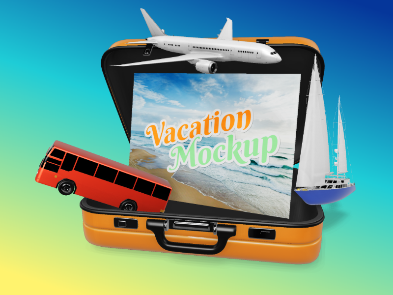 This Presentation Clipart shows a preview of Travel Luggage