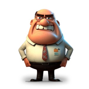 Business leader directly his employees at work with a suit on ready for the new day.