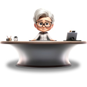 A help desk lady at the front desk to answer questions.