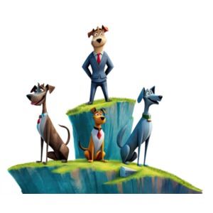 A concept idiom clipart for &quot;Top Dog&quot;! Download now