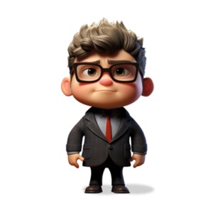 Short business lawyer ready to tackle the job at hand.