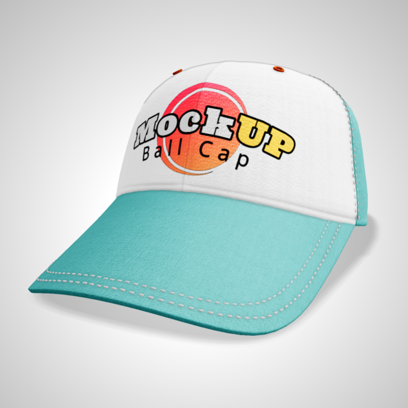 This Presentation Clipart shows a preview of 3D Ball Cap - Customizable Mockup