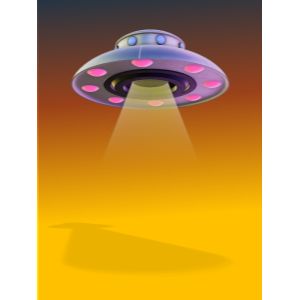 A 3D UFO Clipart with editing tools to customize the design and make it your own.