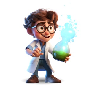 A captivating &quot;Science Experiment Student&quot; clipart image, a versatile and engaging visual resource that brings the spirit of scientific exploration to life!