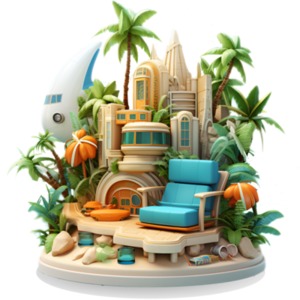 A vacation paradise trip to get away for a while to relax and explore.