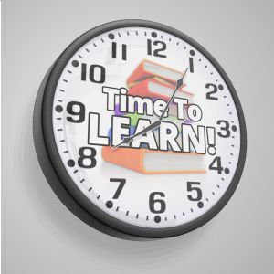 A 3D wall clock clipart image with editing tools to customize the design and make it your own.