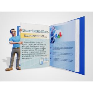 A 3D Teacher Turning A Custom Page Clipart with editing tools to customize the design and make it your own.
