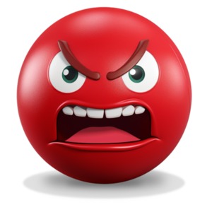 Infuse emotion into designs with our angry red clipart emoji. Capturing intense anger through a dynamic expression.