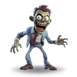 Unleash eerie charm with our Employee Zombie clipart - perfect for Halloween or year-round dark humor. Download now for spine-tingling design!