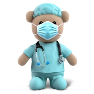 Infuse warmth into presentations with this Pediatric Surgeon Teddy Bear Clipart – a charming, relatable design element for engaging PowerPoint slides!