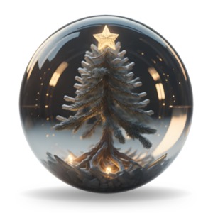 Elevate your content with our festive Christmas Tree Orb Globe Clipart! Add a touch of holiday magic to your presentations and designs.