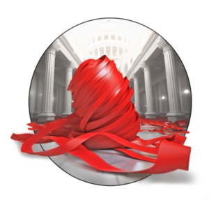 Unravel bureaucratic complexities with this Red Tape in Government clipart! Visualize administrative challenges effortlessly