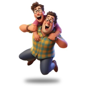 Inject zest into your presentations with our &#039;Carried Away with Excitement&#039; clipart! Perfect for engaging content creators and presenters