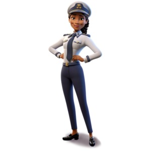 Elevate presentations and digital designs with this Woman Pilot Clipart—Confident, professional, and empowering. Download now for a visual boost!