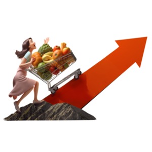 Illustrate economic struggles vividly with this Inflation Struggle Clipart Metaphor - Perfect visuals for impactful presentations and media designs.