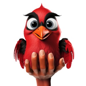 A bird in the hand is worth two in the bush: Idiom Clipart