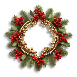 Deck your designs with holiday cheer! Download Christmas Wreath Clipart – a perfect blend of festive charm for captivating presentations.