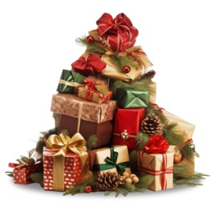 Effortlessly add holiday cheer with this Pile of Presents Clipart. Elevate your visuals designs for presentations and digital media projects.