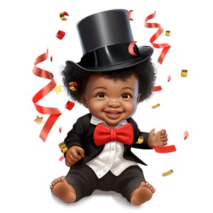 Capture the spirit of new beginnings with this adorable New Year Baby Clipart —perfect for presentations, media design, and social media designs.