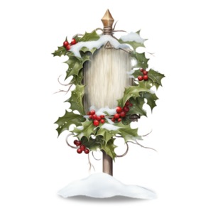 Revitalize your content with this Decorative Holiday Sign Clipart—infuse festive charm into presentations and media designs effortlessly!