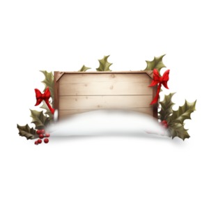 Download a Blank Christmas Sign in Snow clipart for your festive projects.