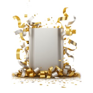 Elevate your message with our Celebration Sign Clipart – a versatile burst of joy for presentations, media design, and social media visuals!