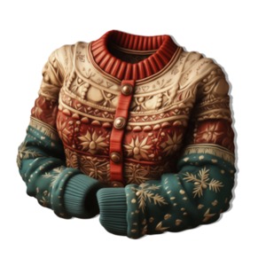 Festive Charm: Ugly Christmas Sweater Icon