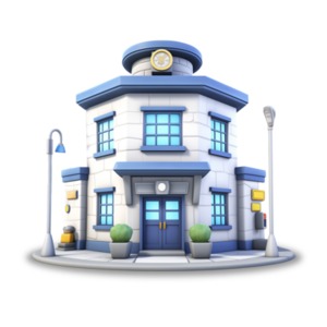 Exploring the Police Station Clipart