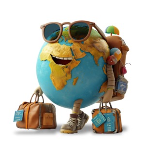 Walking Earth Clipart: Exploring the World