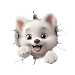 Dog Breaking Wall Clipart: Unleashing Creativity in Presentations