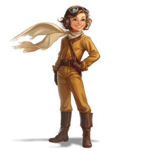 Amelia Earhart Clipart: Download helping convey your message with impact.