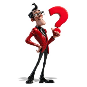 Visualizing Questions: 3D Illustration Clipart