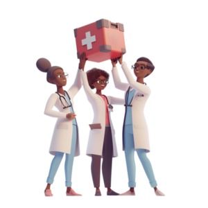 Three Doctors Clipart: Enhancing Medical Presentations