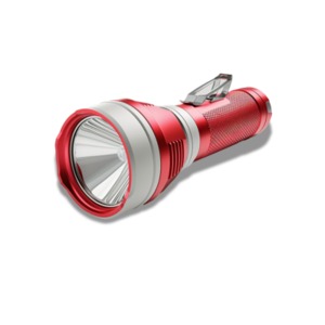 Red Accent Flashlight Clipart:  A great visual element for for highlighting key points or creating emphasis in presentations and media designs.