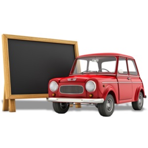 Download this driver education clipart image symbolizing the start of a journey to learn driving skills.